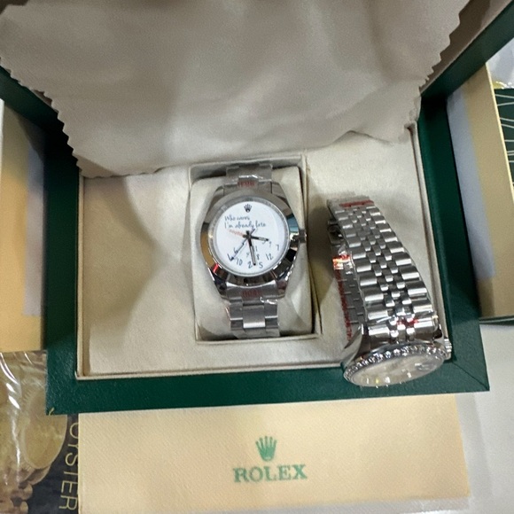 Rolex Silver Timepiece with Bracelet - Picture 1 of 3